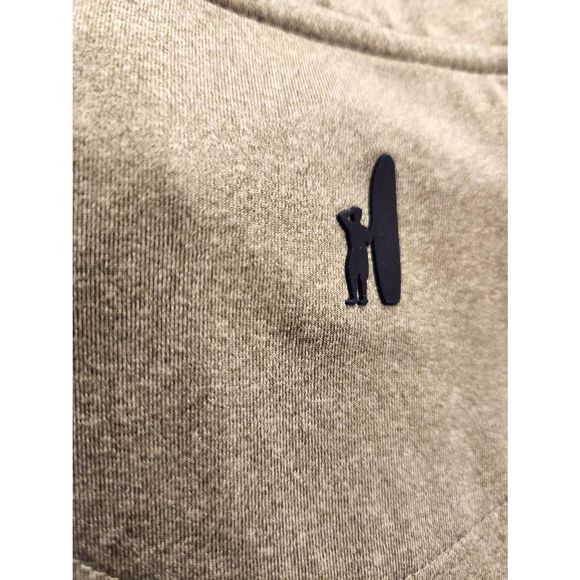 Johnnie-o Men's Large 1/4 zip lightweight Gray polyester performance Logo - Picture 7 of 9